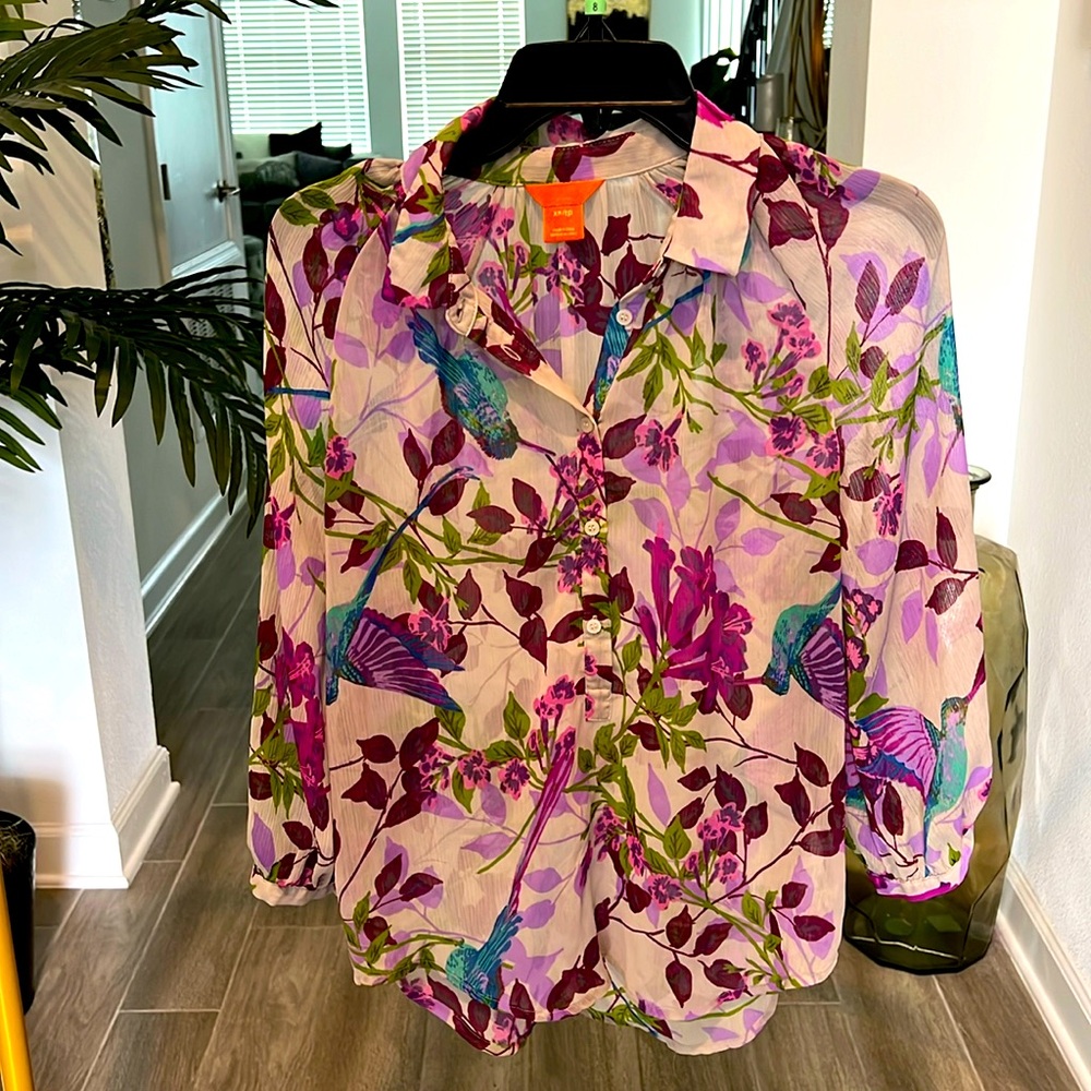 SIZE XS Sheer Blouse